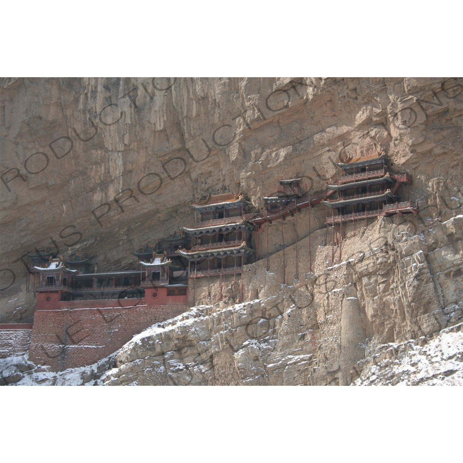 Xuankong Hanging Temple/Monastery (Xuankong Si) on Heng Mountain (Hengshan) in Shanxi Province