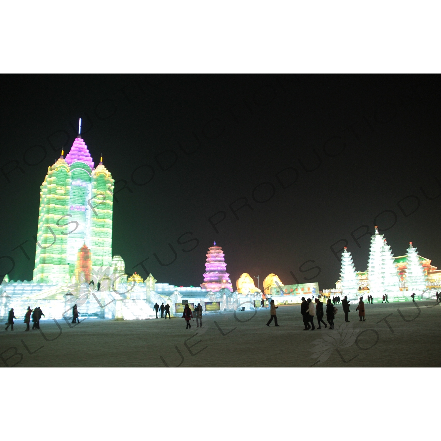 Ice Sculptures at the Harbin Ice and Snow Festival in Harbin