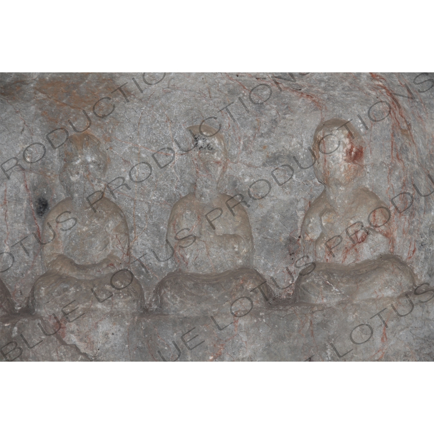 Buddhist Relief Carvings in Feilai Feng/Flying Peak Grottoes (Feilai Feng Shike) near West Lake (Xihu) in Hangzhou