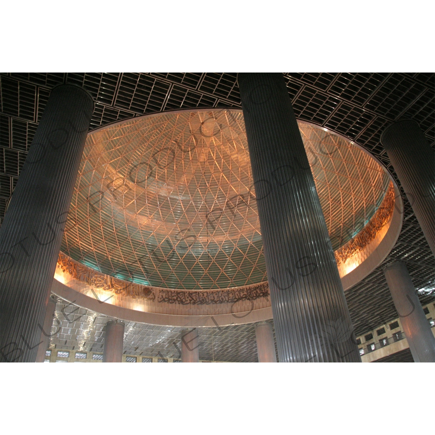 Dome of Istiqlal Mosque in Jakarta