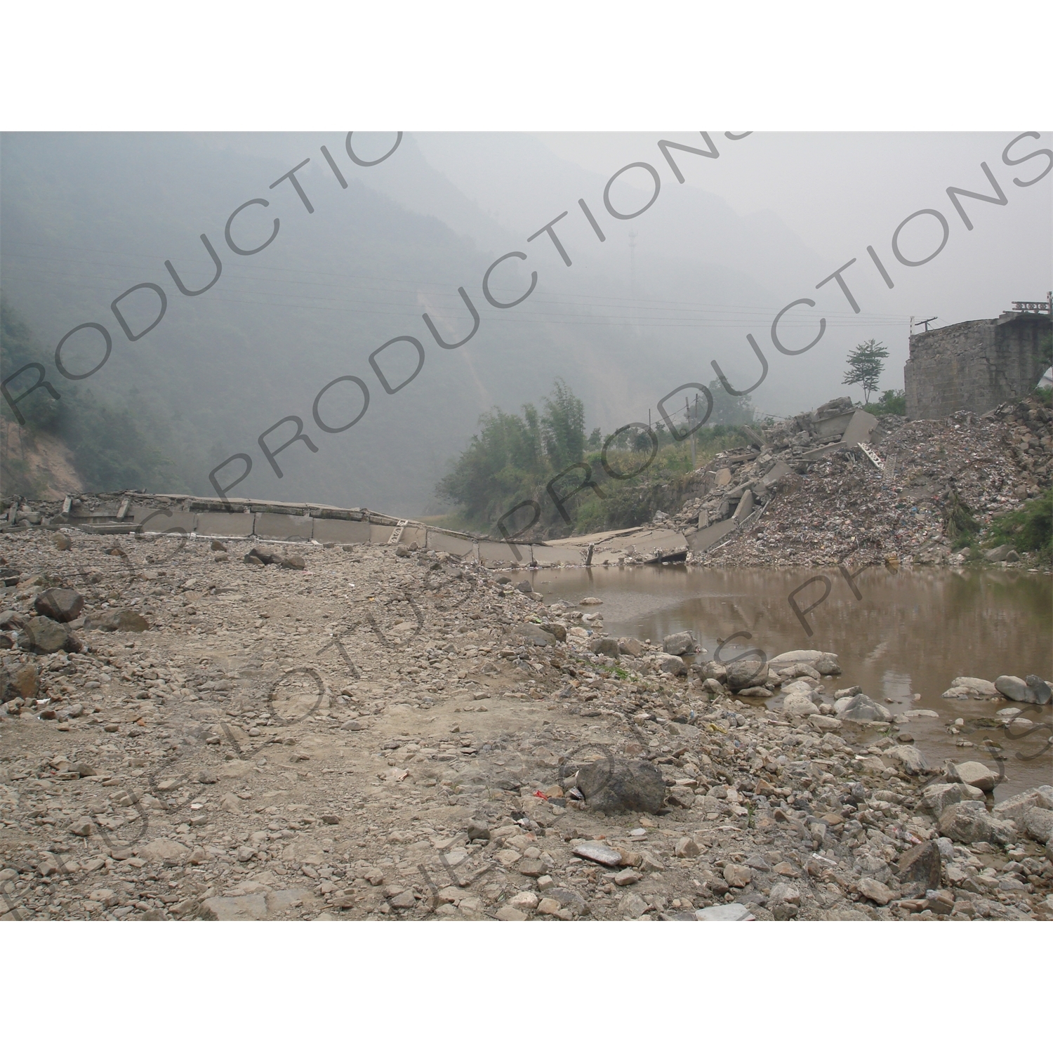 Bridge Destroyed by the Sichuan Earthquake