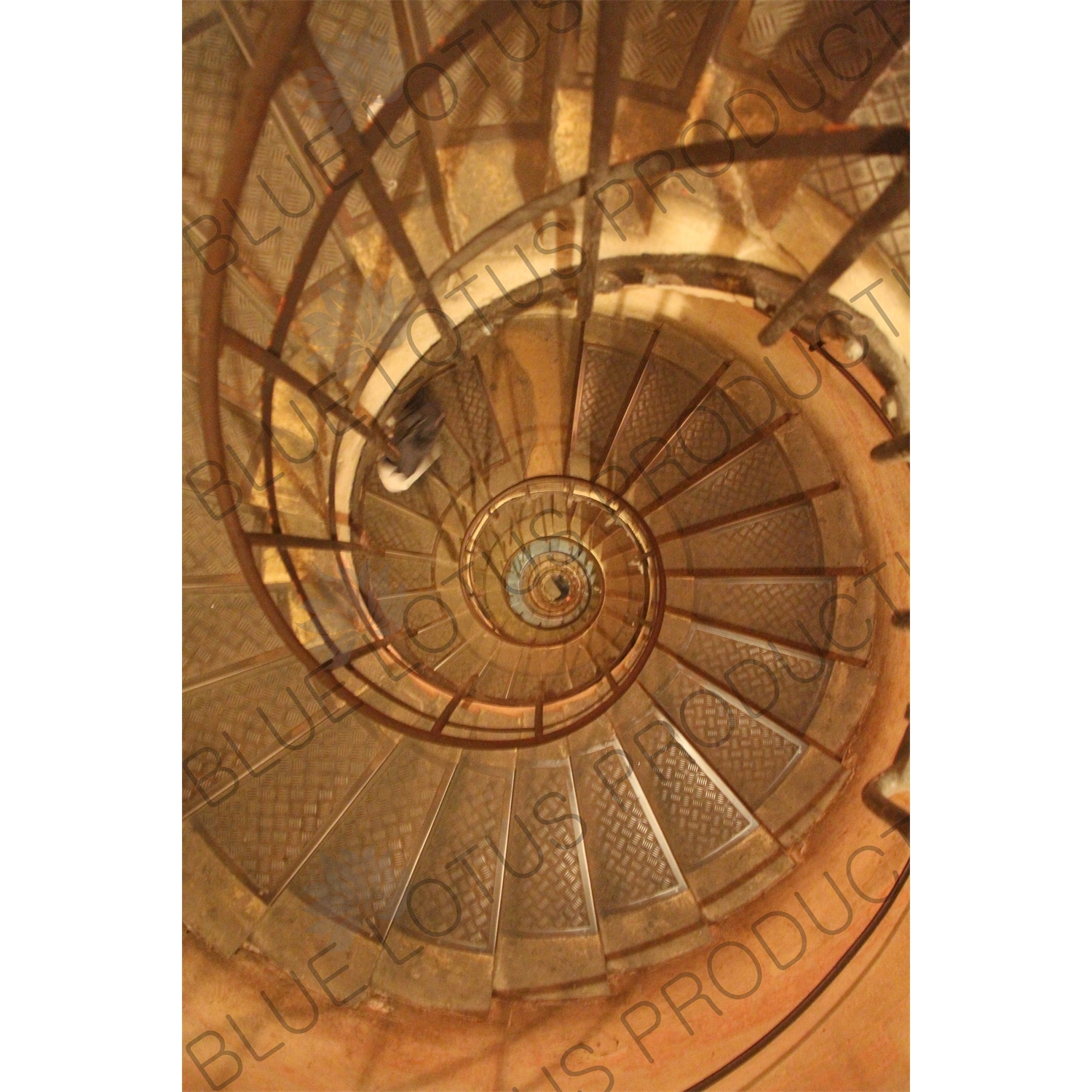 Spiral Staircase inside the Arc de Triomphe de l'Étoile in Paris