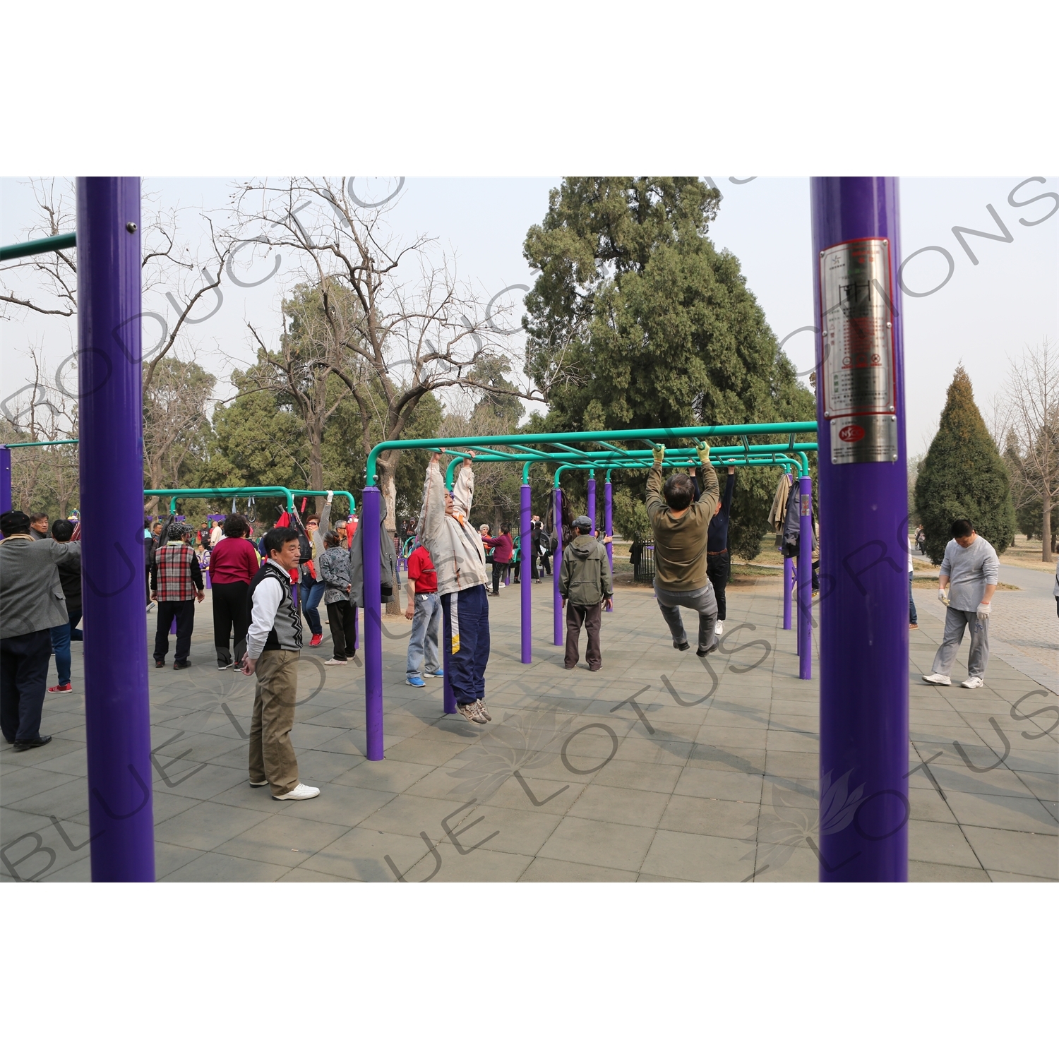 Communal Exercise Equipment near the North Gate of the Temple of Heaven (Tiantan) in Beijing