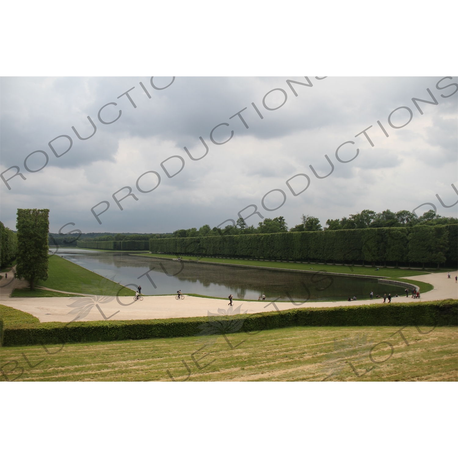 Grand Canal in the Gardens of Versailles at the Palace of Versailles (Château de Versailles) in Versailles