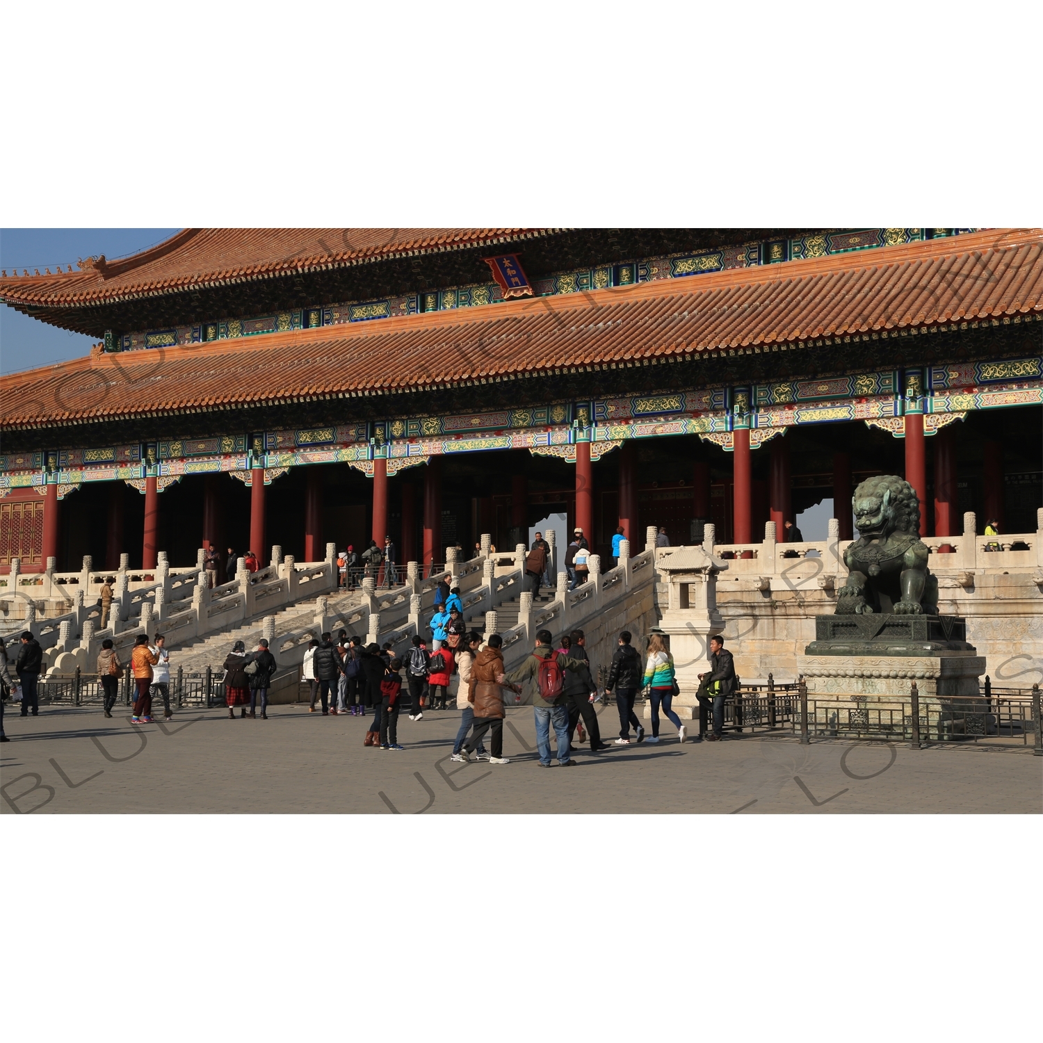 Gate of Supreme Harmony (Taihe Men) in the Forbidden City in Beijing