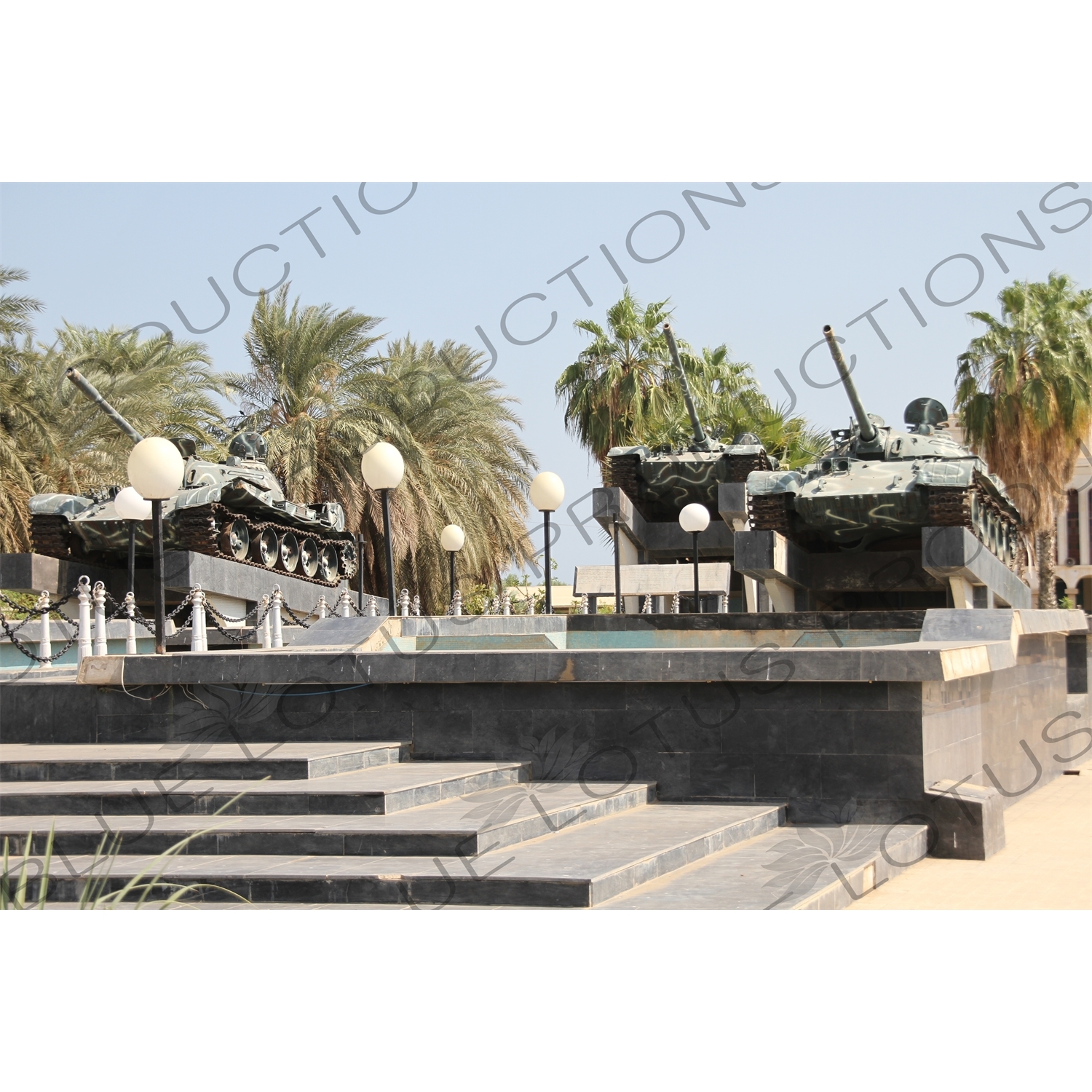 Tank Memorial in War Memory Square in Massawa