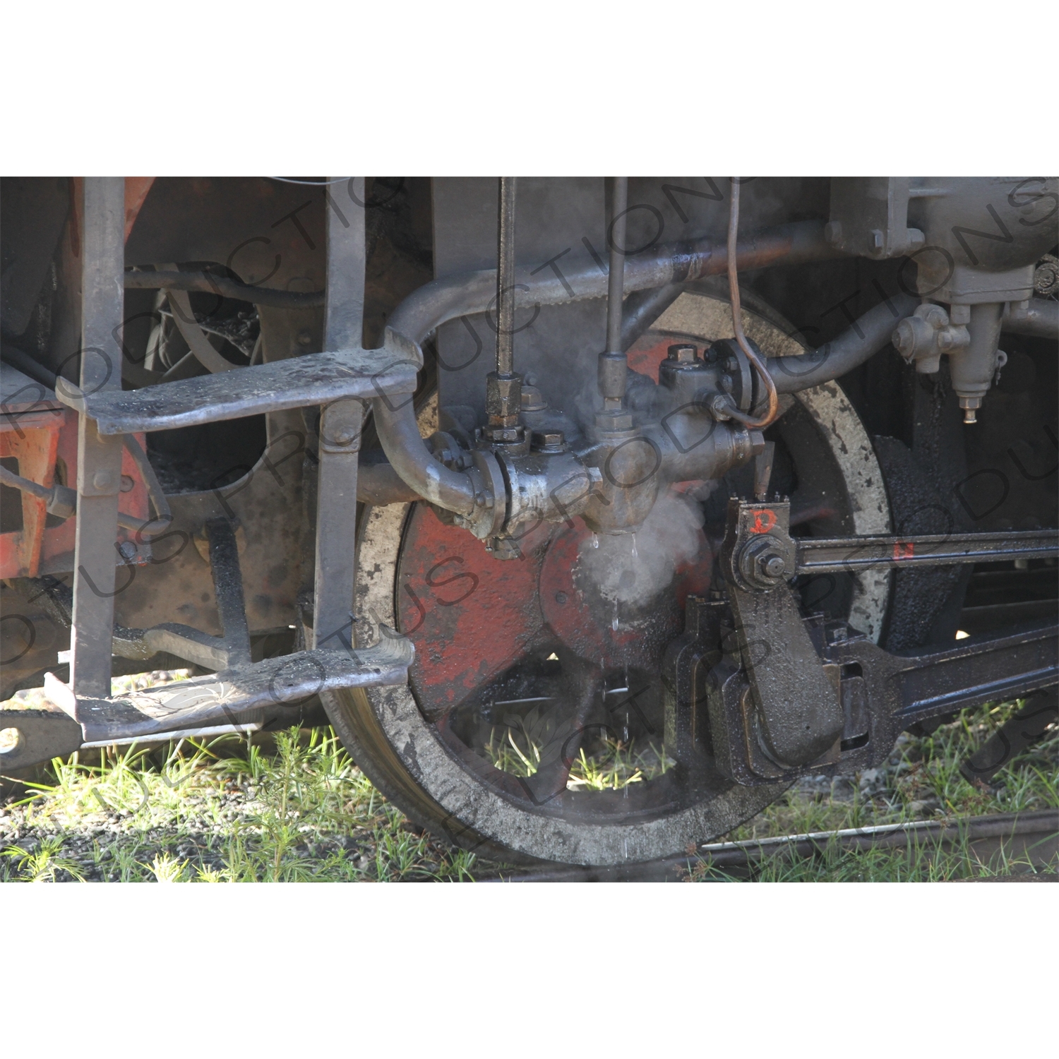 Wheel on a Vintage Steam Engine going from Asmara to Massawa