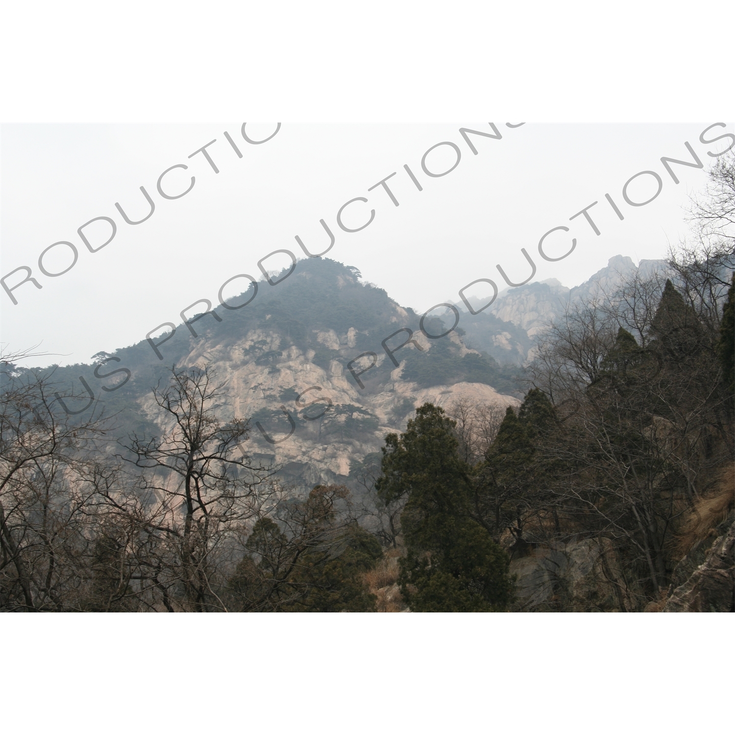 Peaks on Mount Tai (Tai Shan) in Shandong Province