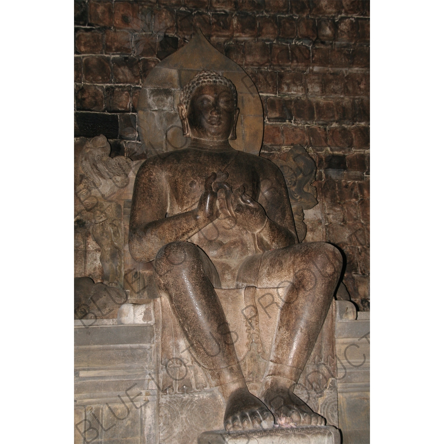 Buddhist Statue at Mendut Temple