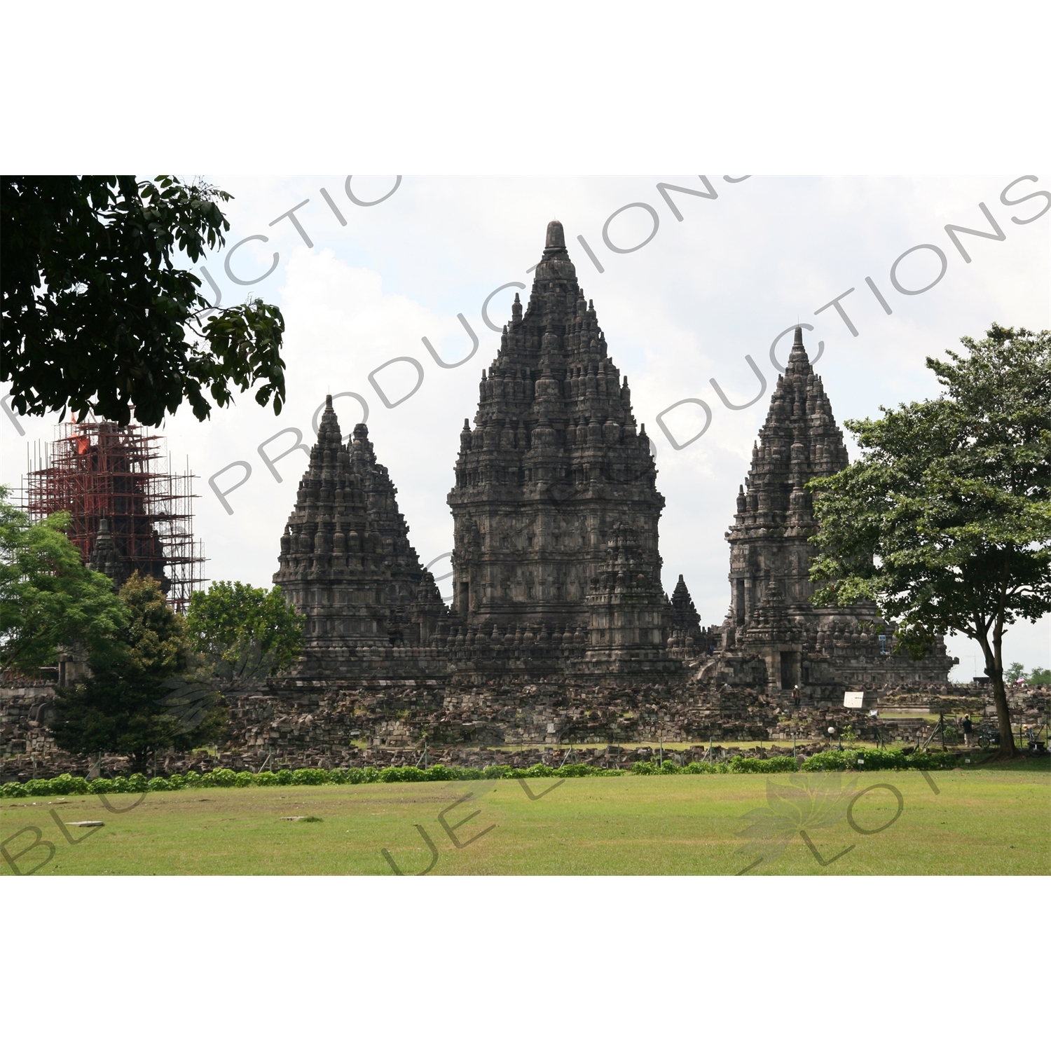 Buildings at Prambanan Temple Compound near Yogyakarta