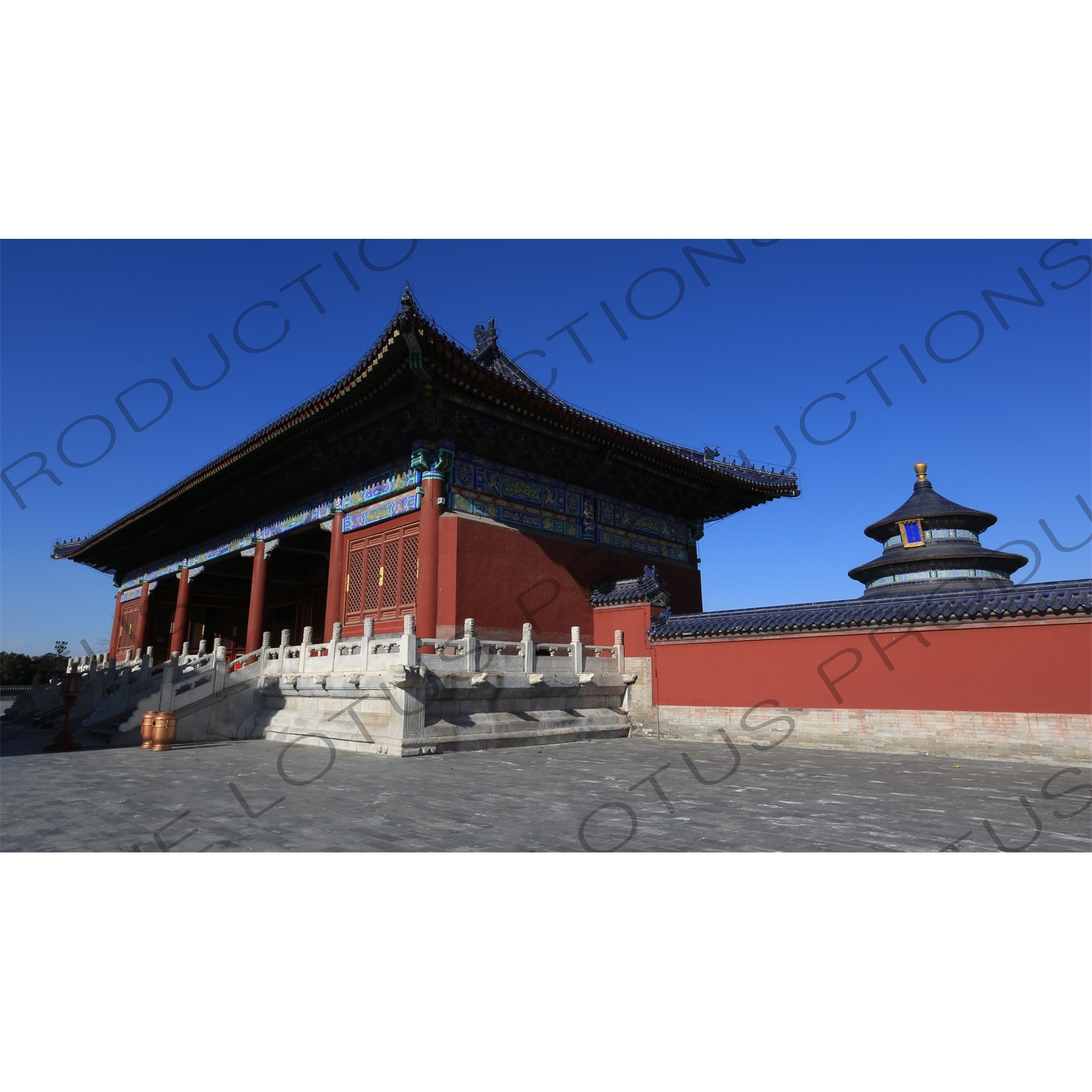 Gate of Prayer for Good Harvests (Qi Nian Men) and the Hall of Prayer for Good Harvests (Qi Nian Dian) in the Temple of Heaven (Tiantan) in Beijing