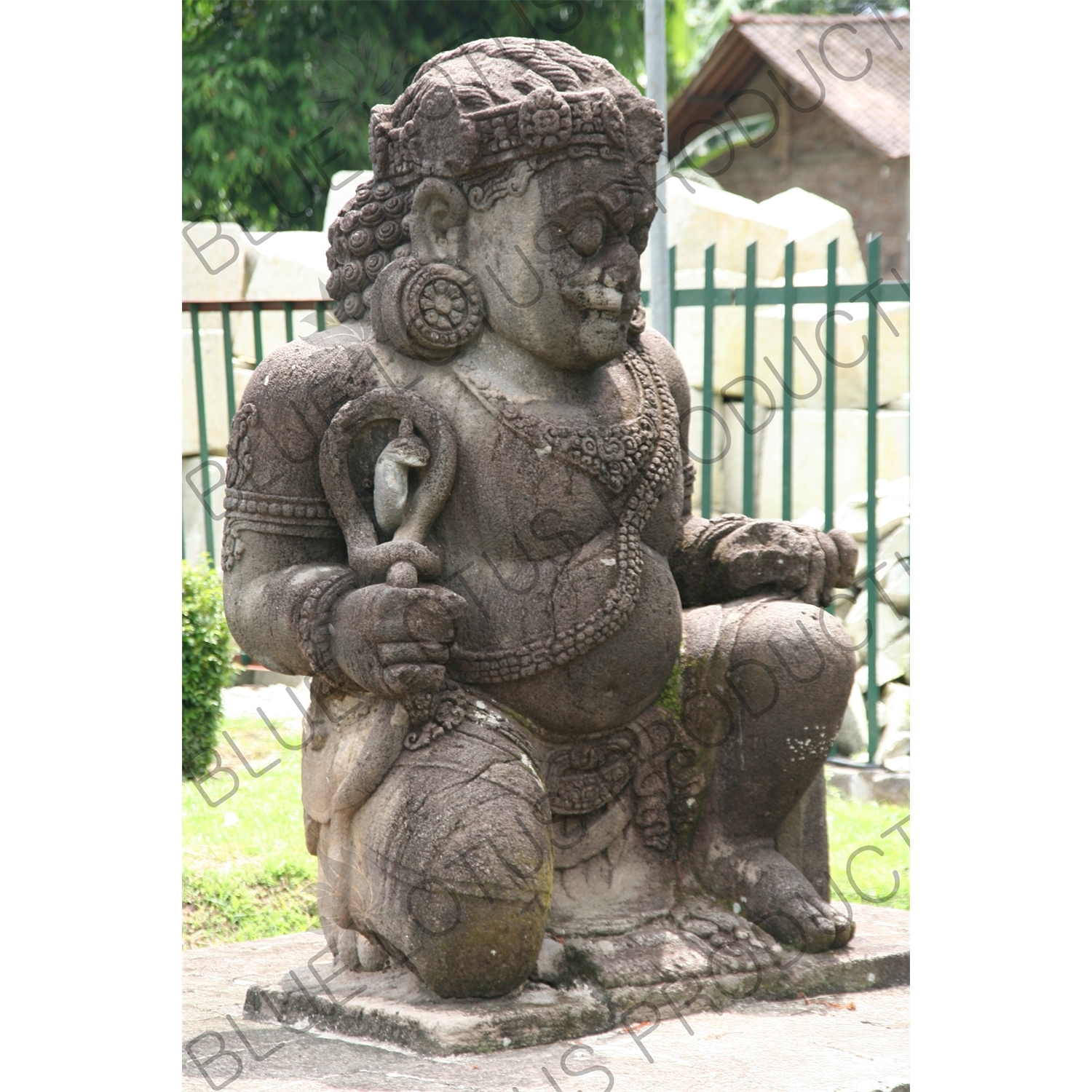 Statue at Prambanan Temple Compound near Yogyakarta