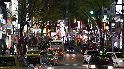 Street in Shibuya Area of Tokyo