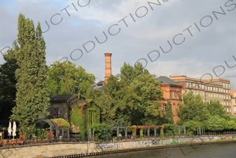 Old Factory Building on a Bank of the River Spree in Berlin