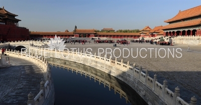 Square of the Gate of Supreme Harmony (Taihemen Guangchang) in the Forbidden City in Beijing