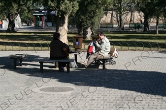 People Playing Musical Instruments in the Temple of Heaven (Tiantan) in Beijing