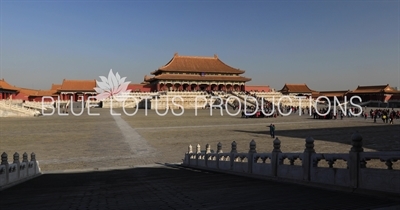 Square of Supreme Harmony (Taihedian Guangchang) and Hall of Supreme Harmony (Taihe Dian) in the Forbidden City in Beijing