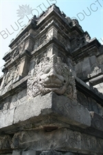 Relief Carving on a Building at Prambanan Temple Compound near Yogyakarta