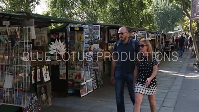 Traditional Booksellers (Bouquinistes) in Paris