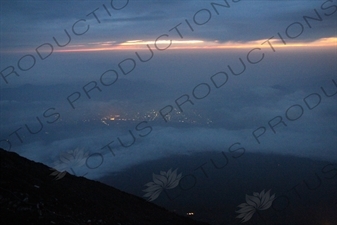 Sunrise at the Summit of Mount Fuji