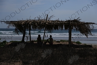 People in a Shack on Playa Guiones in Nosara