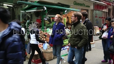 Gage Street Fruit and Vegetable Stall on Hong Kong Island