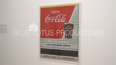 'Close Cover Before Striking (Coca-Cola)' on Display in the 'Andy Warhol - From A to B and Back Again' Exhibition at the Whitney in New York City