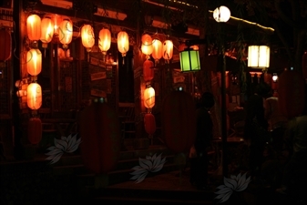 Lanterns on a Street in Dali