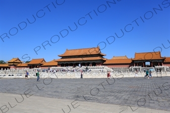 Gate of Supreme Harmony (Taihe Men) and the Inner Golden Water Bridge (Nei Jinshui Qiao) in the Forbidden City in Beijing