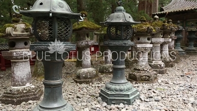 Toshogu Shrine Stone Lanterns in Nikko