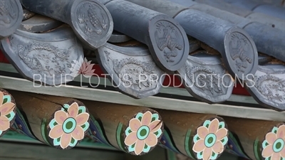 Roof Tiles and Beams at Changgyeong Palace (Changgyeonggung) in Seoul