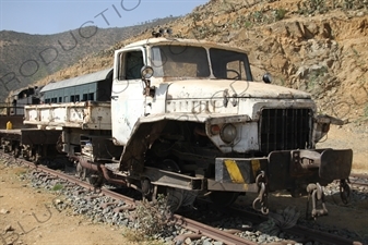 Fiat Truck Converted for use on Rails on the Asmara to Massawa Railway