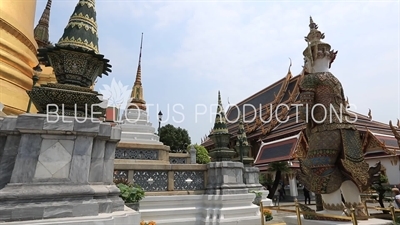 Emerald Temple/Chapel (Wat Phra Kaew) at the Grand Palace (Phra Borom Maha Ratcha Wang) in Bangkok