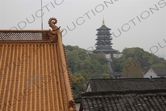 Leifeng Pagoda (Leifeng Ta) on West Lake (Xihu) in Hangzhou