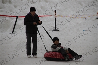 'Winter Show' in the Bird's Nest/National Stadium (Niaochao/Guojia Tiyuchang) in the Olympic Park in Beijing