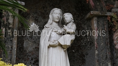 Madonna and Child/Virgin and Child Statue in Monte Fort (Fortaleza do Monte) in Macau