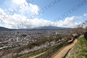 Fujiyoshida and Mount Fuji