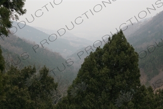 Foothills of Mount Tai (Tai Shan) in Shandong Province