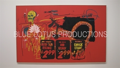 Jean-Michel Basquiat and Andy Warhol's 'Third Eye' on Display in the 'Andy Warhol - From A to B and Back Again' Exhibition at the Whitney in New York City