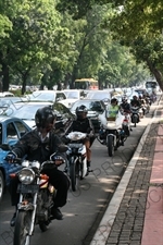 Traffic Jam in Jakarta