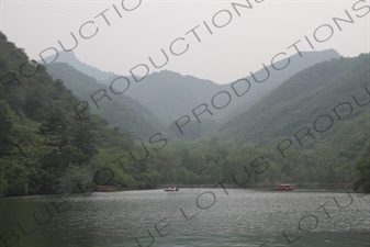 Reservoir at the Huanghua Cheng Section of the Great Wall of China (Wanli Changcheng) near Beijing