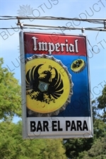 Sign Advertising 'Imperial Beer' in a Small Village in Nosara