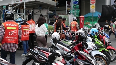 Bangkok Motorcycle Taxis