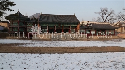 Jibokjae, Paru Pavilion (Parujeong) and Hyeopgildang at Gyeongbok Palace (Gyeongbokgung) in Seoul