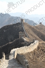 Qilin Tower/Small Arc Roof Tower, the Large Arc Roof Tower and the Nianzigou Tower on the Jinshanling Section of the Great Wall of China