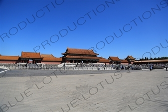 Gate of Supreme Harmony (Taihe Men) and the Inner Golden Water Bridge (Nei Jinshui Qiao) in the Forbidden City in Beijing