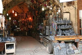 Market near the Nasir al-Mulk Mosque in Shiraz