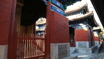 Stone Tablet Housing Pavilions (Beiting) in the Confucius Temple in Beijing