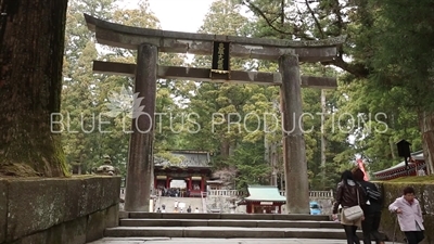Toshogu Shrine Stone Torii Gate (Ishidorii) in Nikko