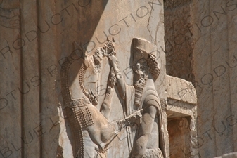 King Darius the Great Bas Relief at Persepolis